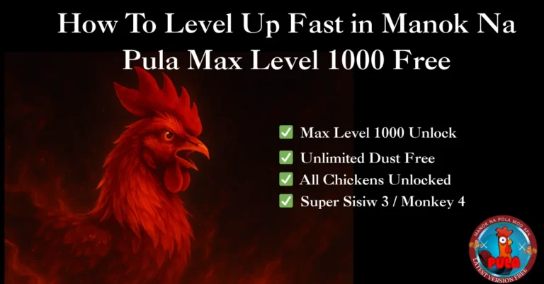 How To Level Up Fast in Manok Na Pula Max Level 1000 Free